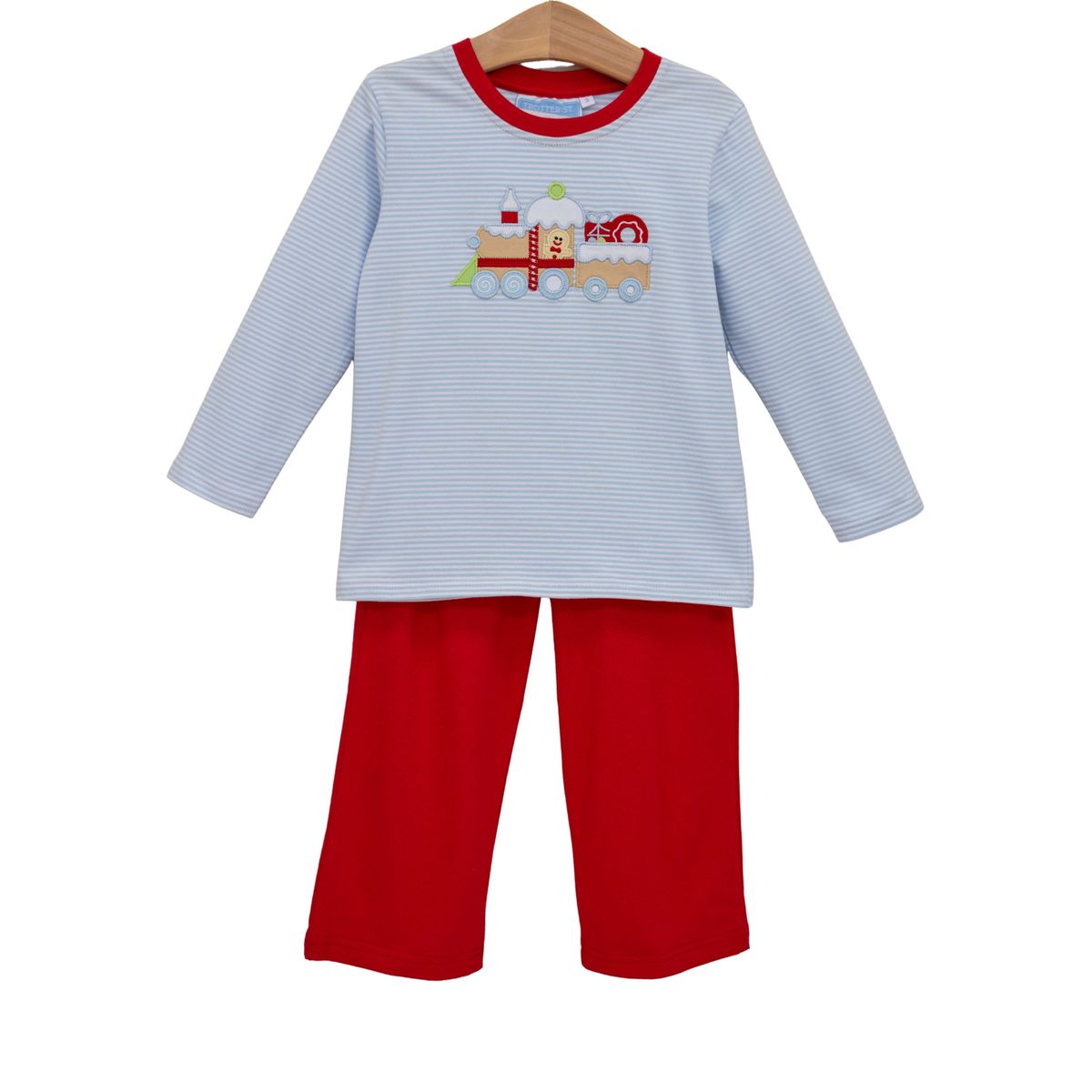Gingerbread Train Pant Set