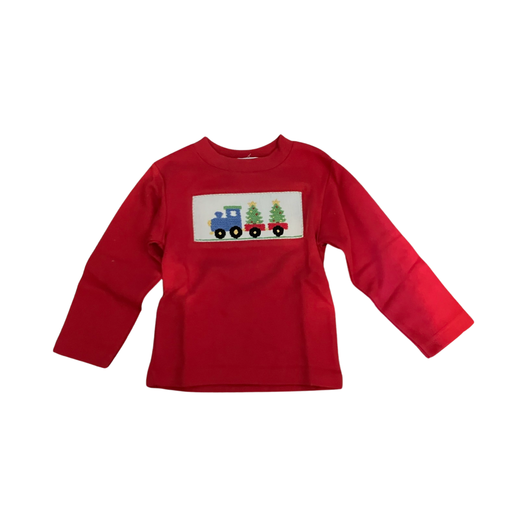 Smocked Christmas Train Shirt