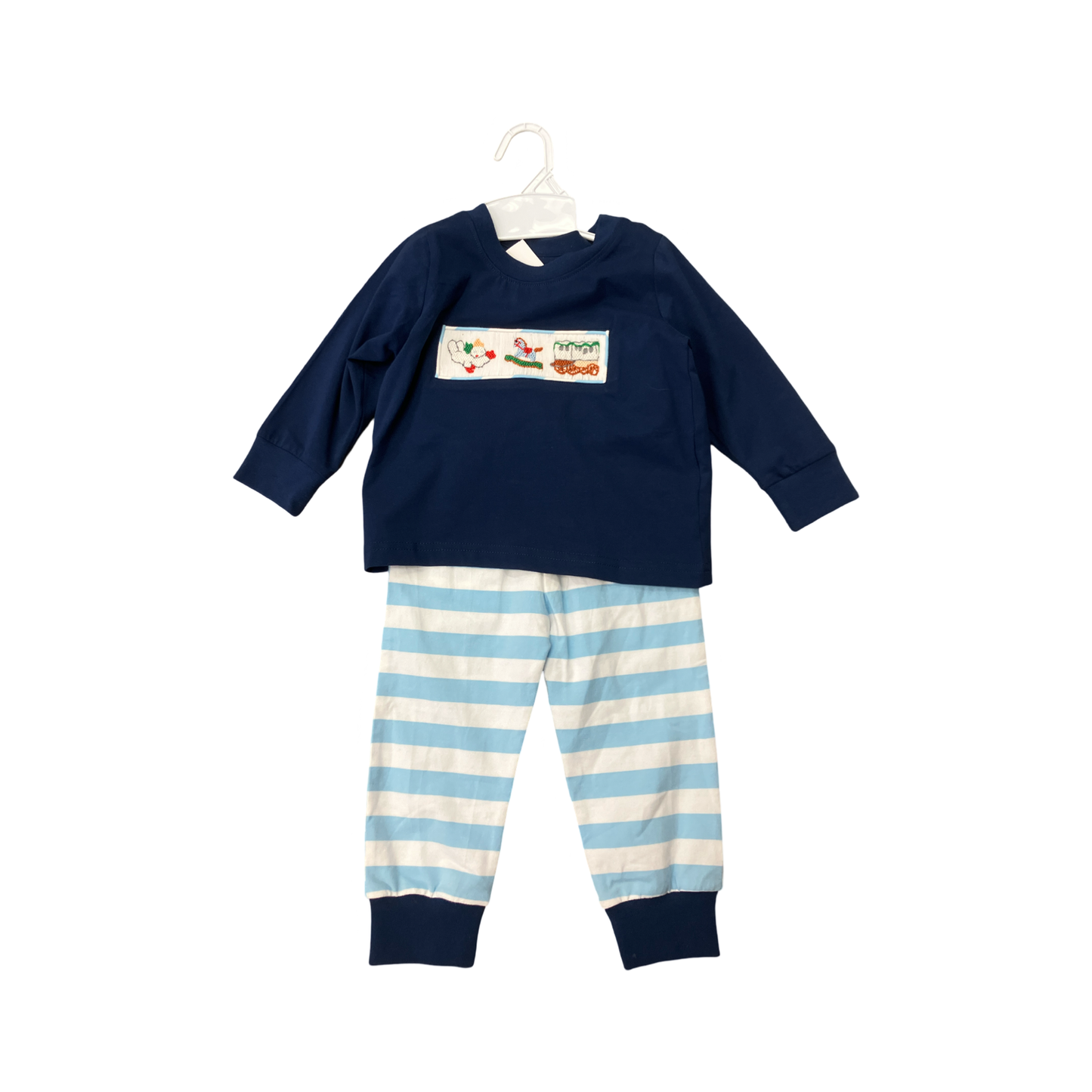 Smocked Nola Christmas Pantset