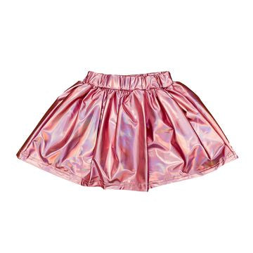 Light Pink Metallic Skort