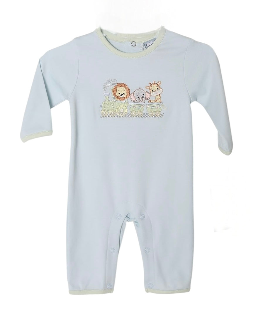 Zoo Train Boy Romper