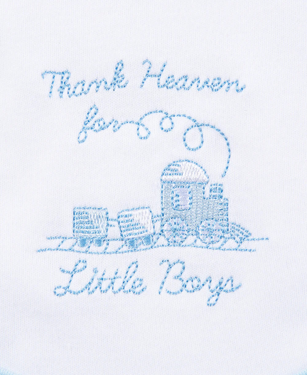 Boy Thanks Bib and Burp Set