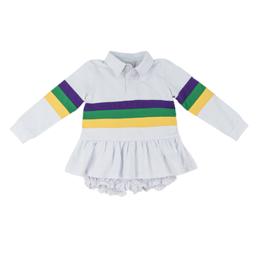 Mardi Gras Rugby Bloomer Set
