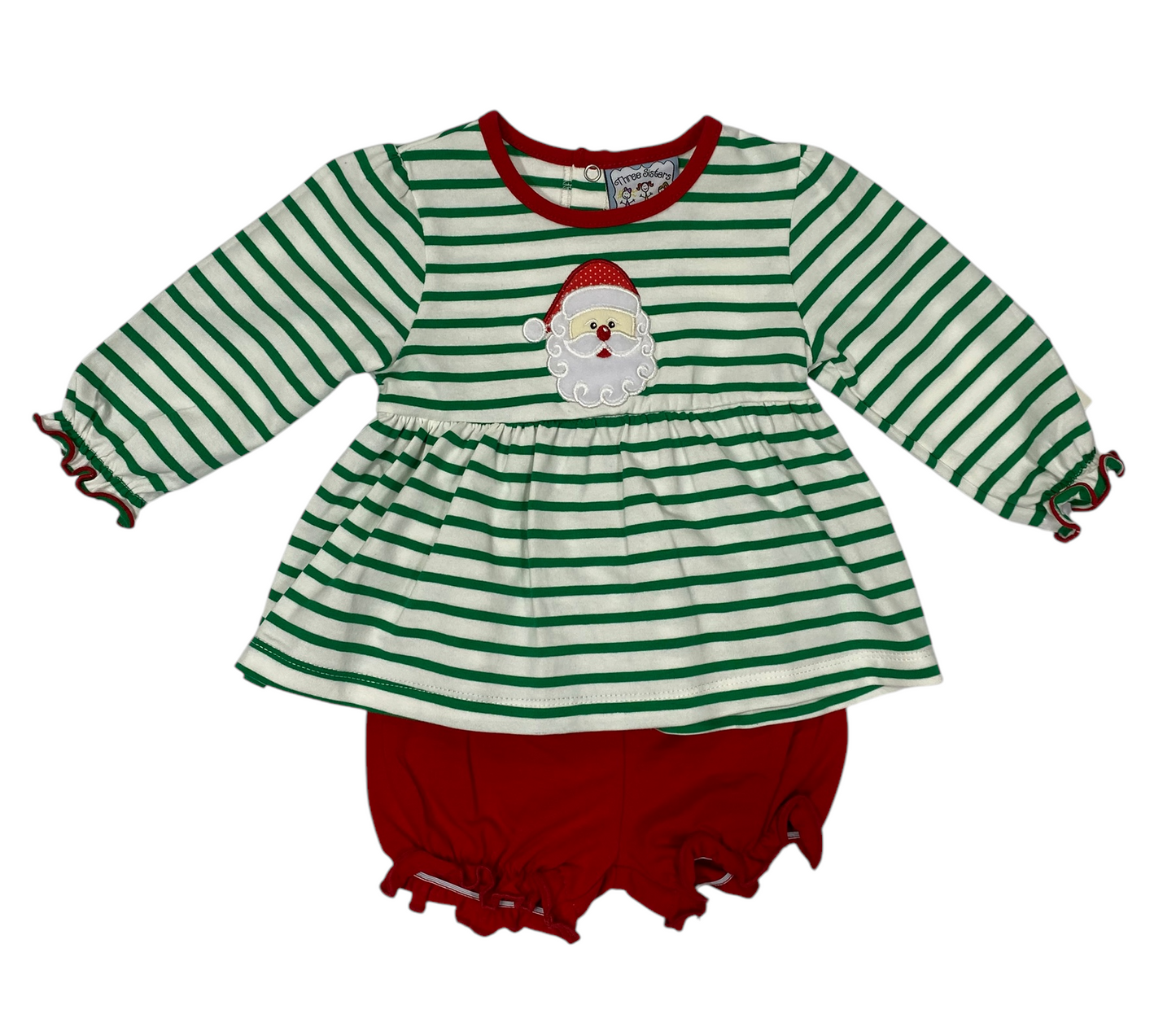 Santa Appliqué Bloomer Set