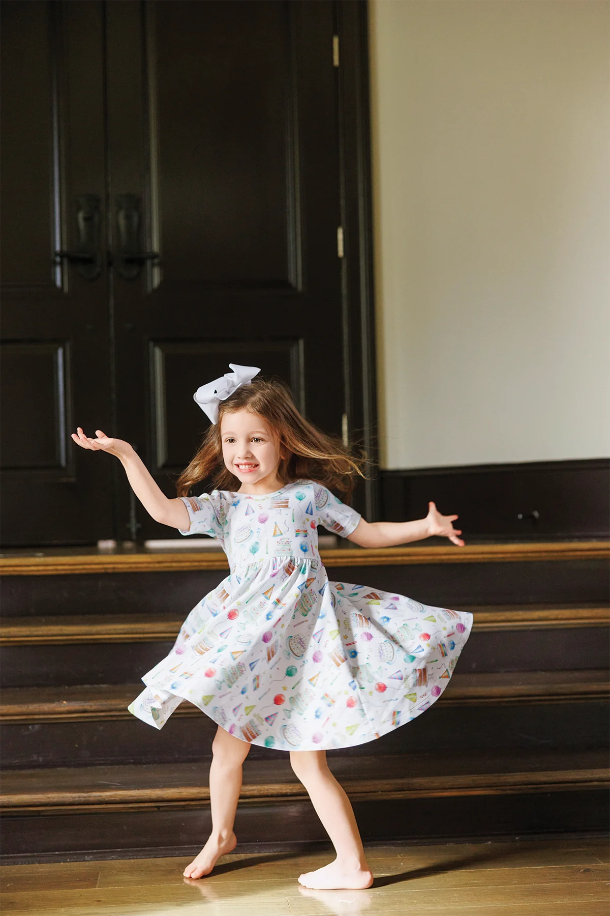 Happy Birthday Cotton Twirl Dress