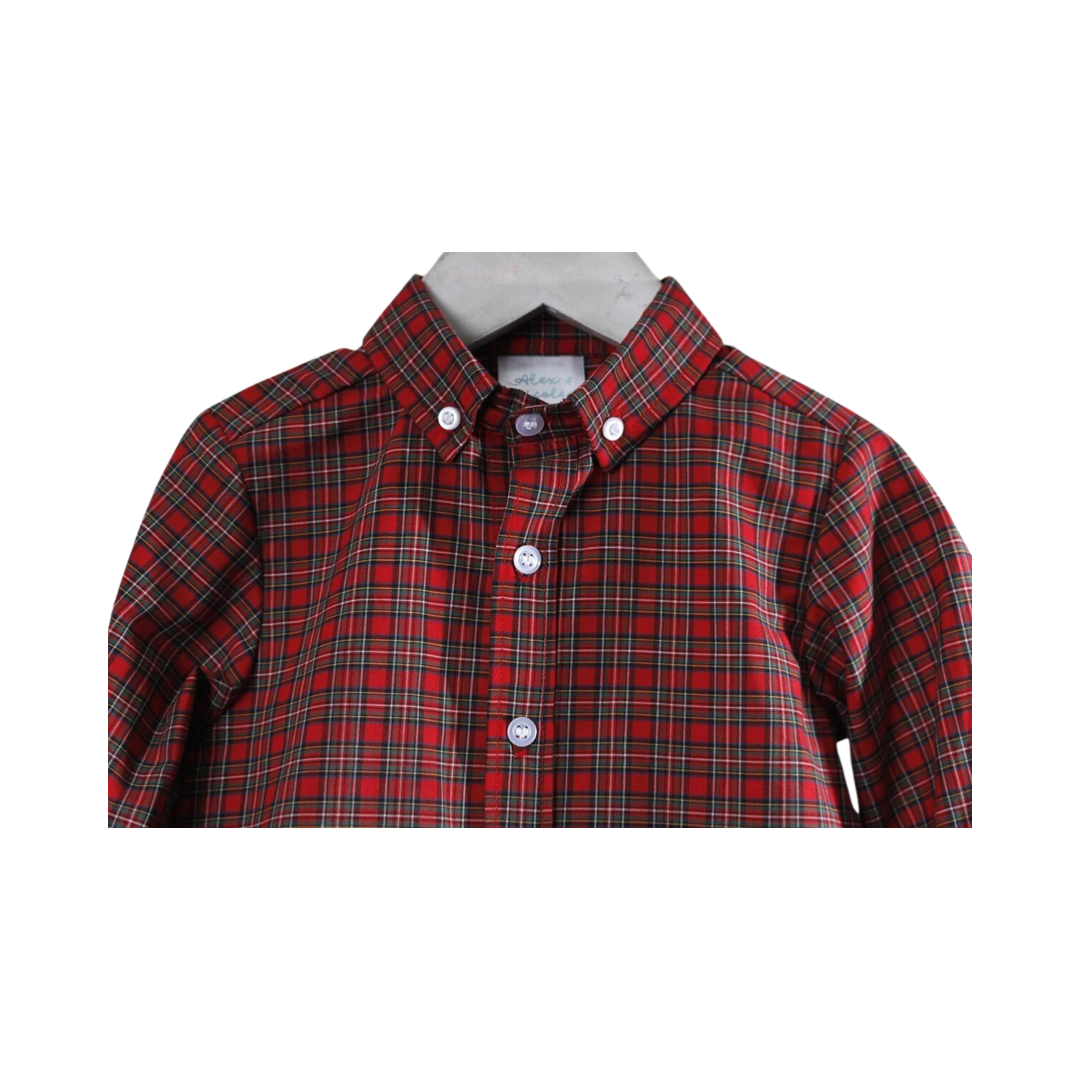 Plaid Winter Charm Oxford Shirt