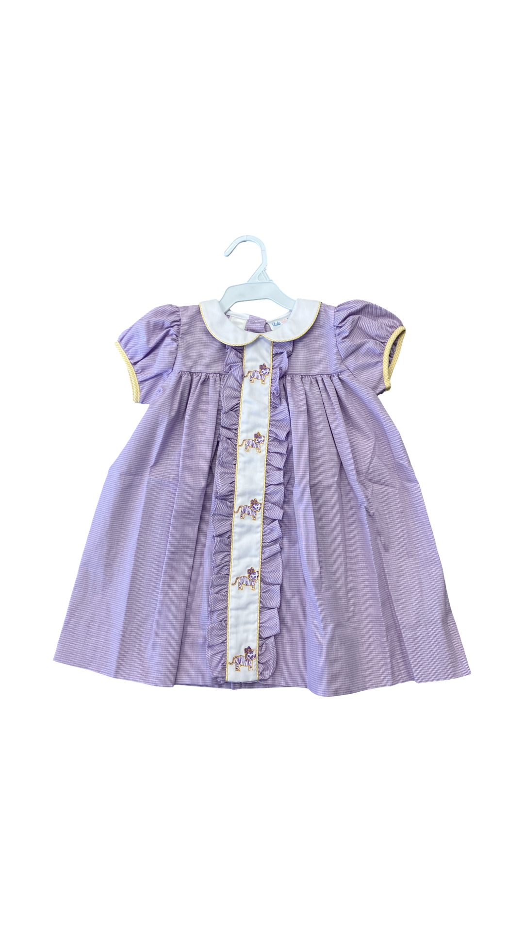Lavender Gingham LSU Bubble and Dress