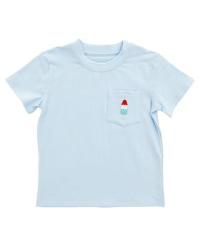 Blue Bomb Pocket Tee