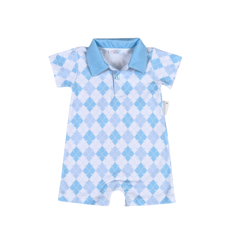 Golf Blue Pima Romper