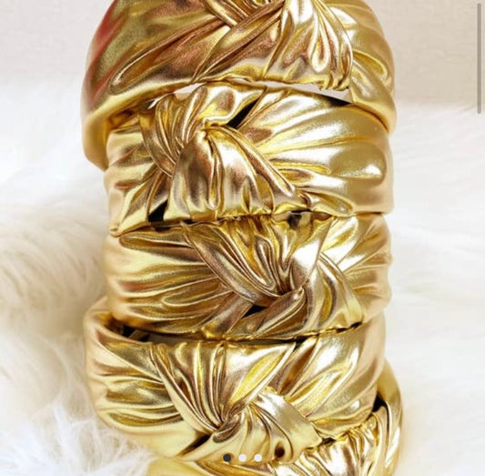 gold mardi gras headband