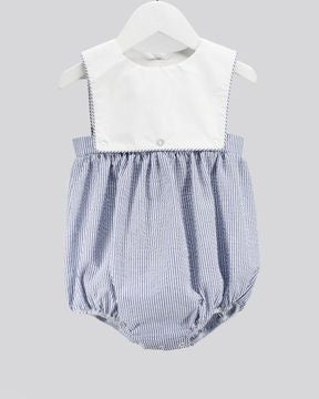 Blue Stripe Seersucker Straps Joseph Bubble