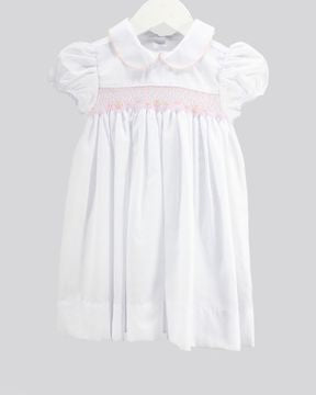 Soft Pink Over White Emma Dress