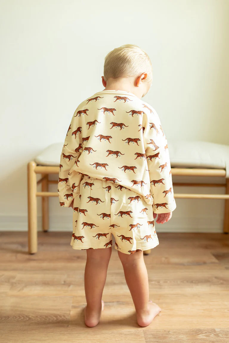 Kids and Ladies Tiger Bamboo Sweatshirt Set