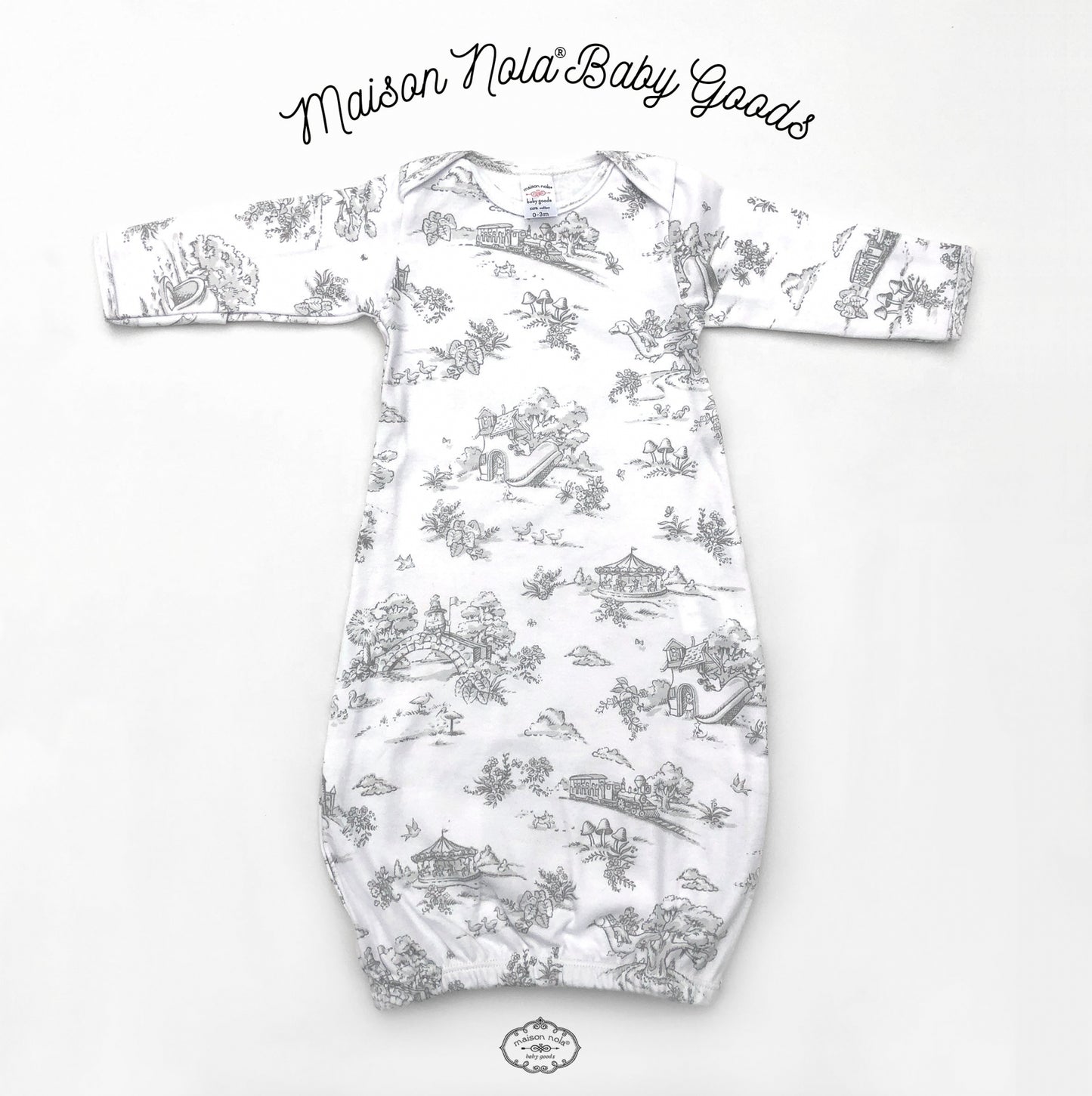 Grey story land Gown