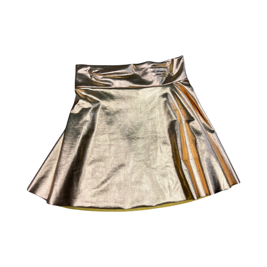 Gold metallic skirt