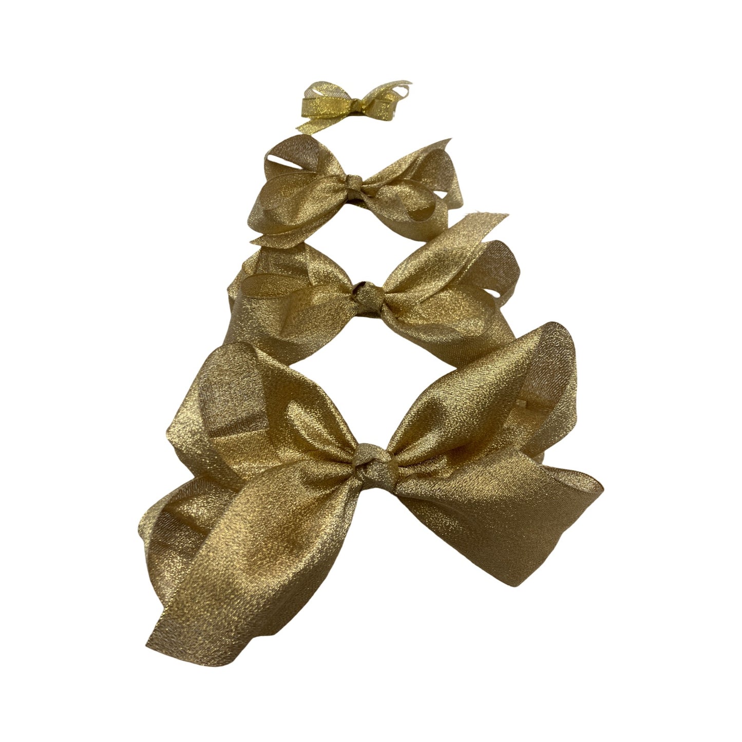 Metallic gold bow