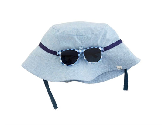Blue Swim Hat and Glasses Set