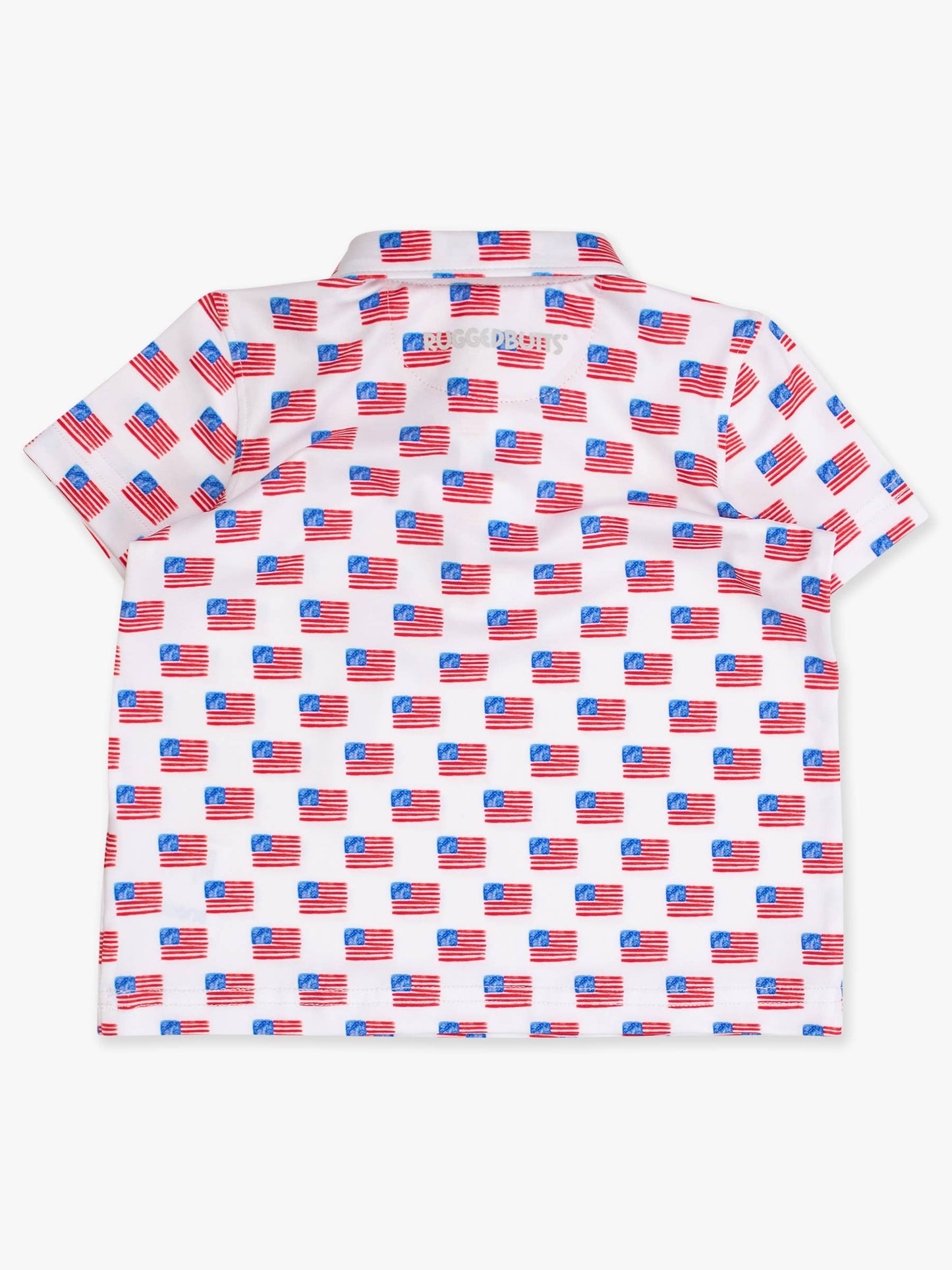 Freedom Flags Knit Short Sleeve Performance Polo