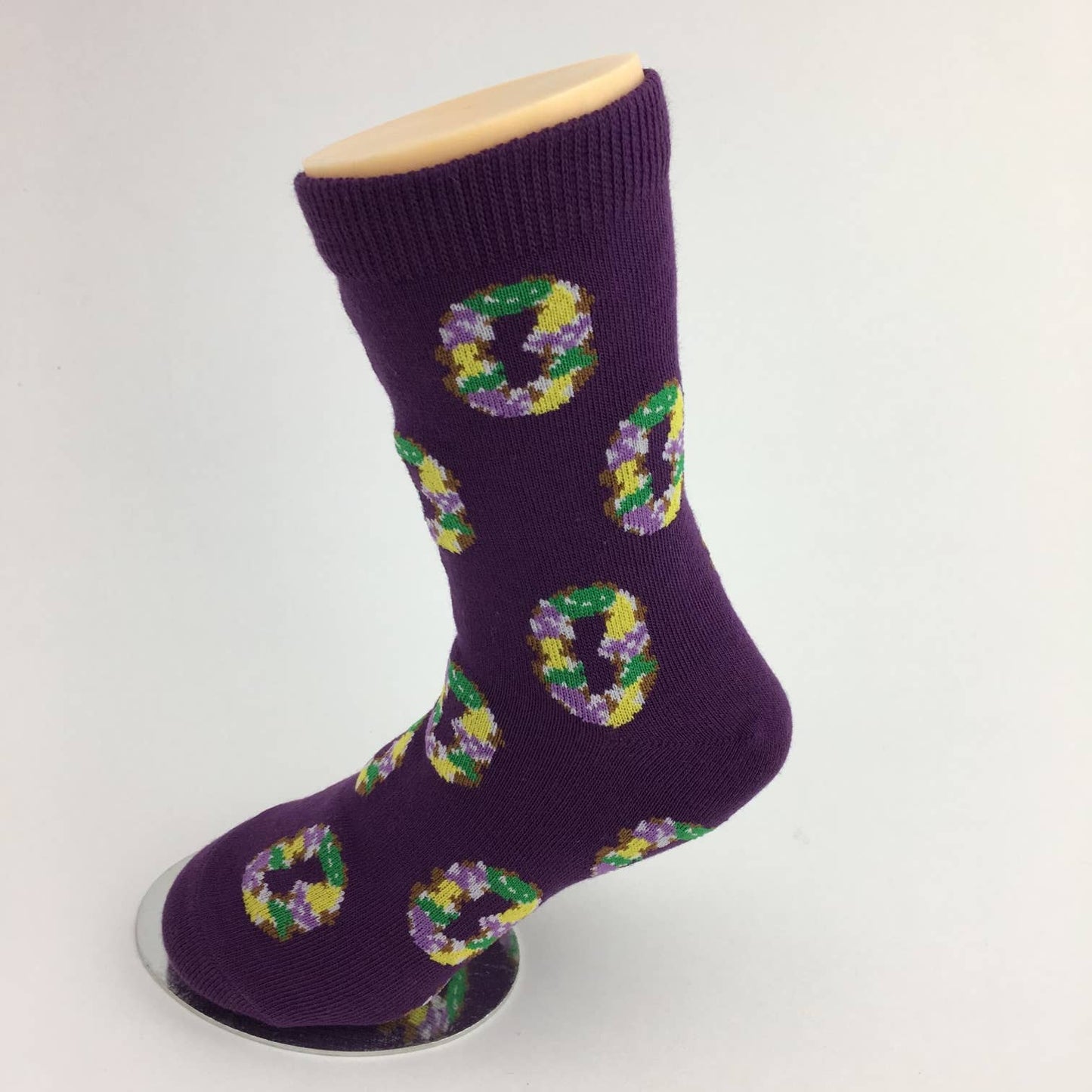 Mardi Gras king cake socks KIDS