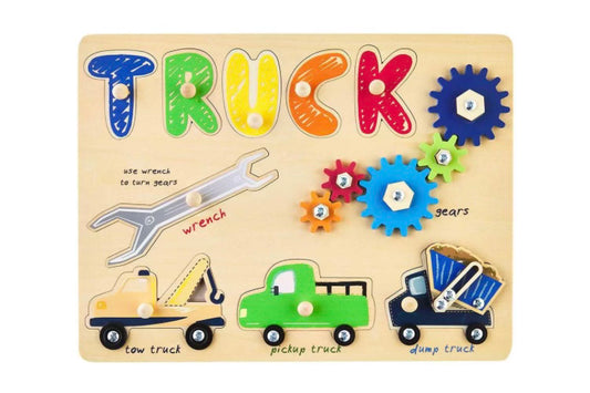 Truck puzzle play set