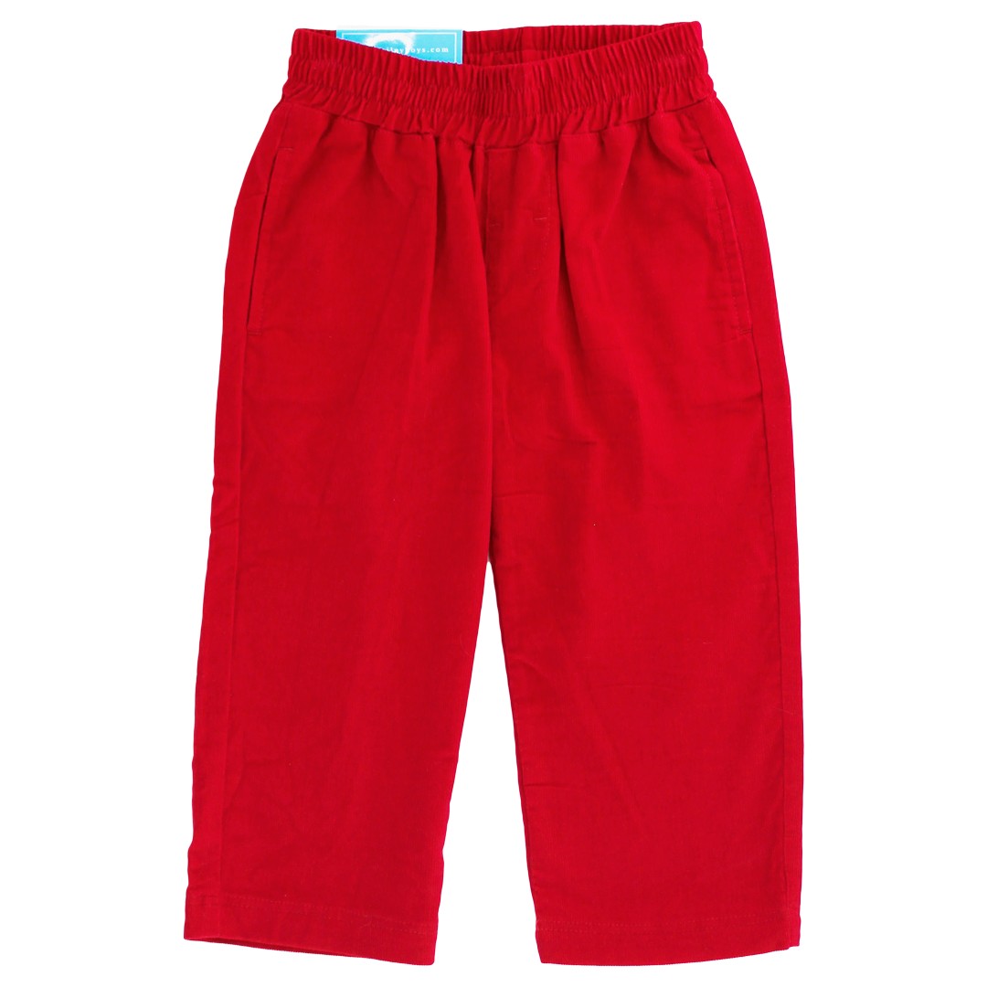 Christmas Red Cord Pull On Pants