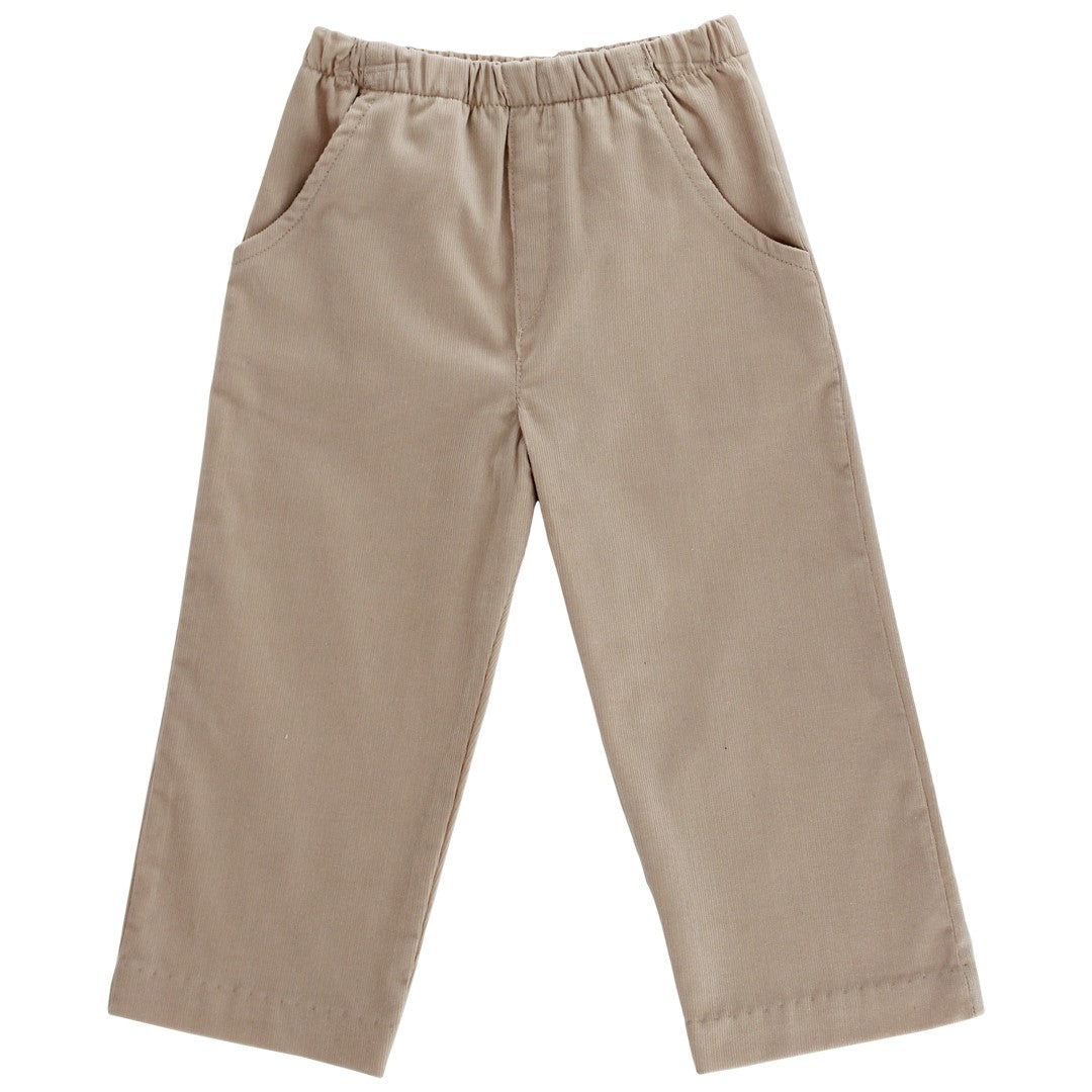 Khaki Twill Pull On Pants