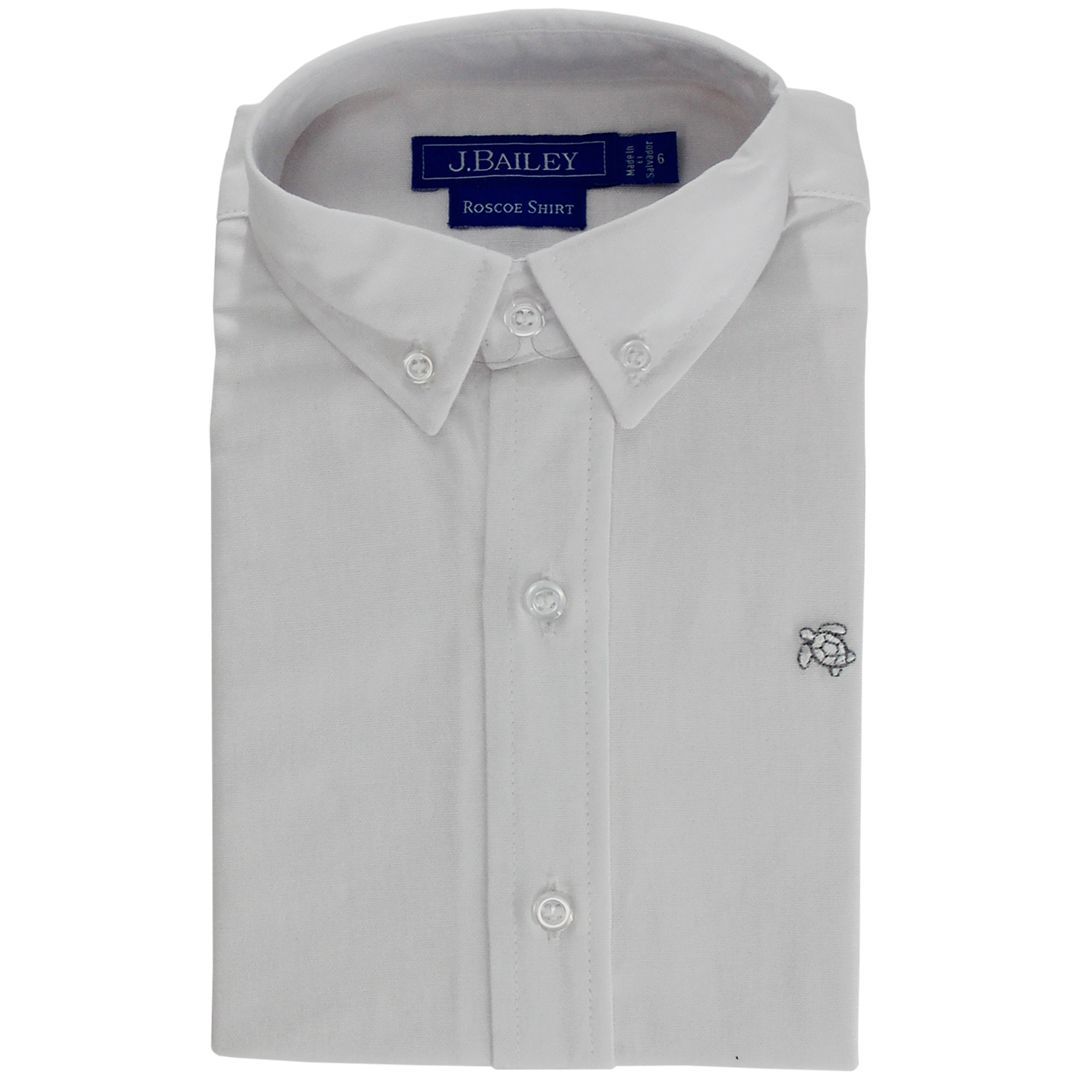 White Roscoe Oxford Shirt