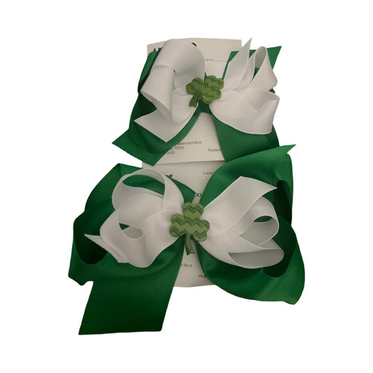 Multi colored shamrock resin bows