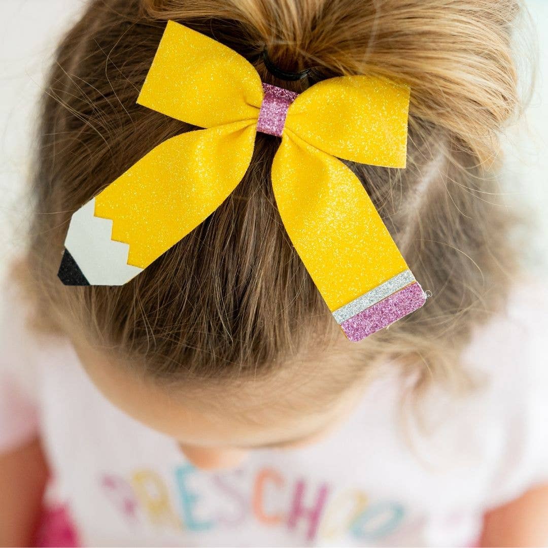 Coquette Pencil Bow Clip - Hair Bows - Back To School