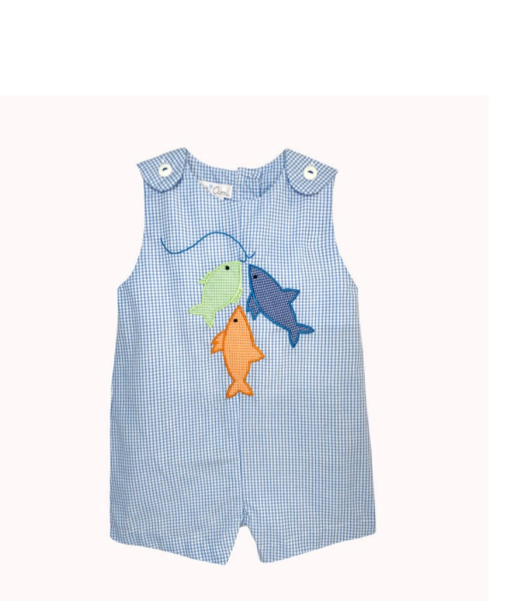 Sunsuit w/ Fish Appliqué