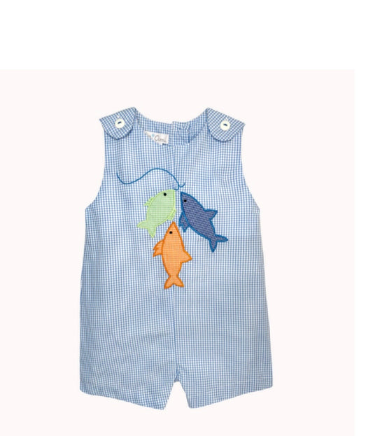 Sunsuit w/ Fish Appliqué