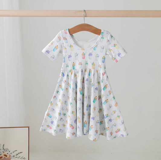 Snowballs Organic Cotton Twirl Dress
