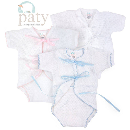 Paty Knit, Ribbon Tie Onesie