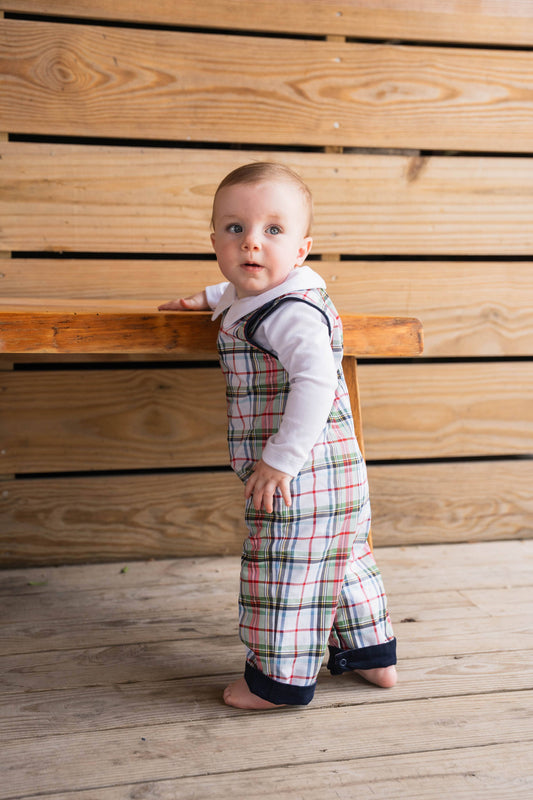 Rivers Reversible Boys Longall Creme Plaid 