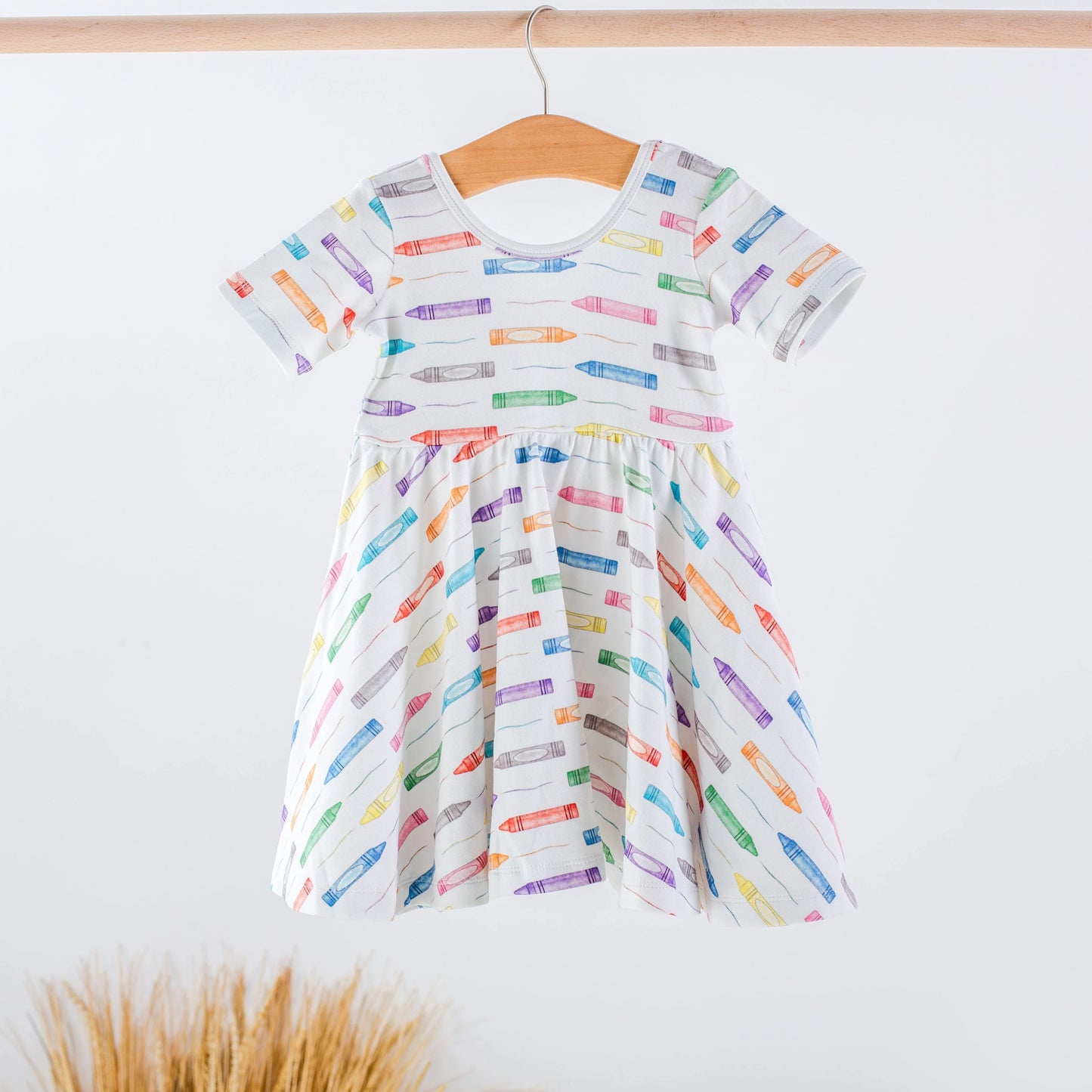 You color my world organic cotton twirl dress