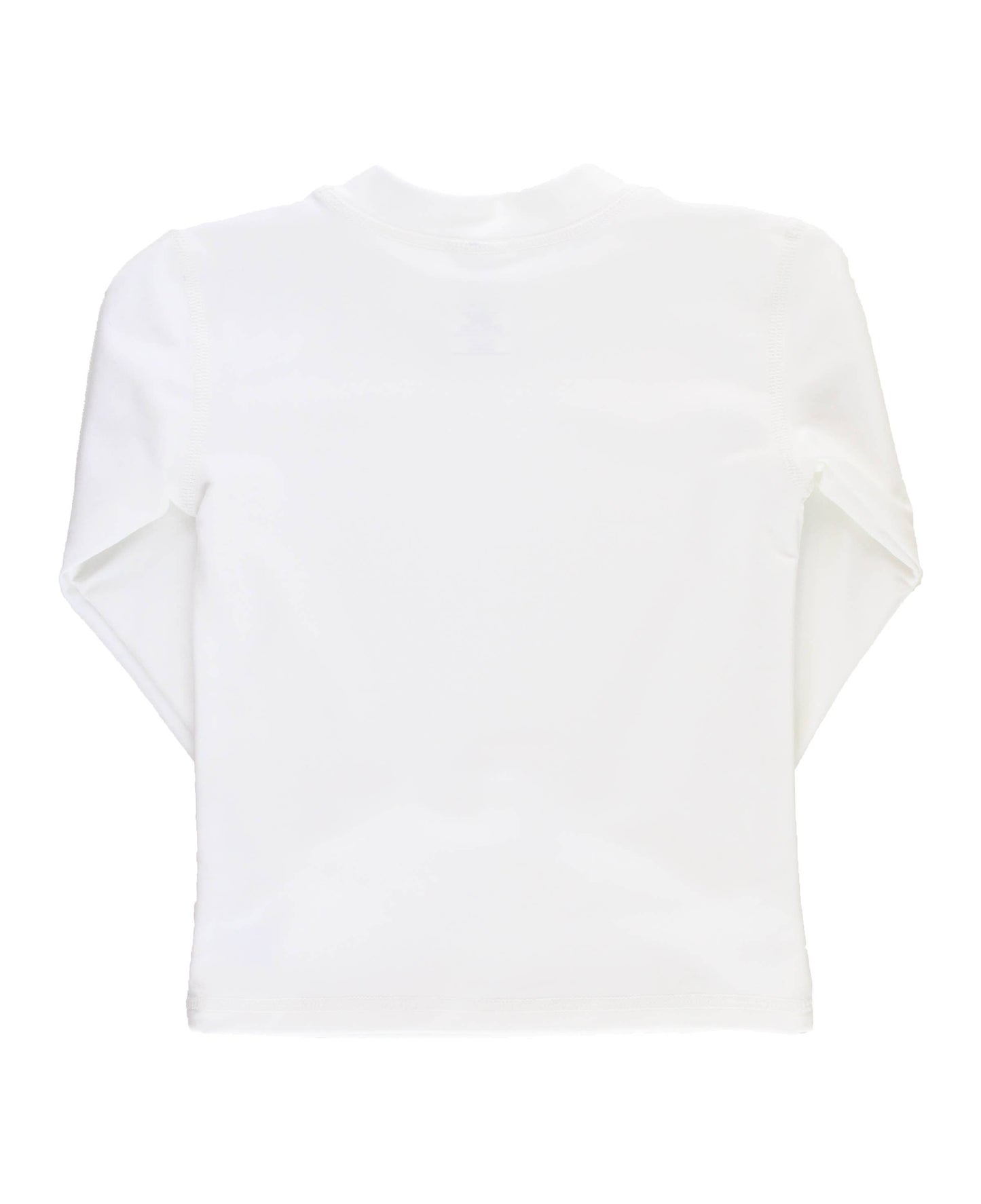 Boys White Long Sleeve Rash Guard