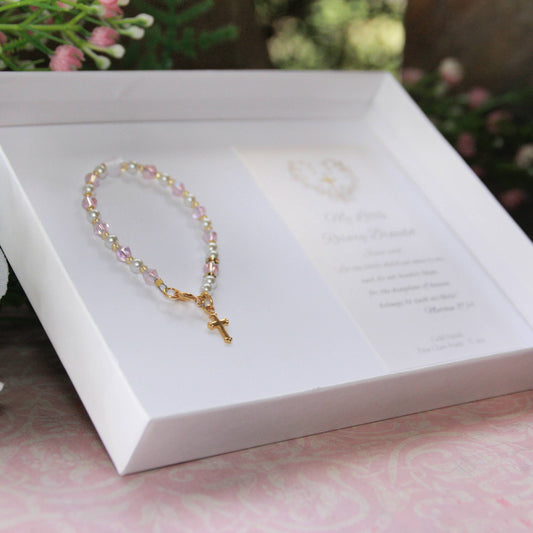 First Rosary Infant Specialty Boxed Bracelet Gold Finish