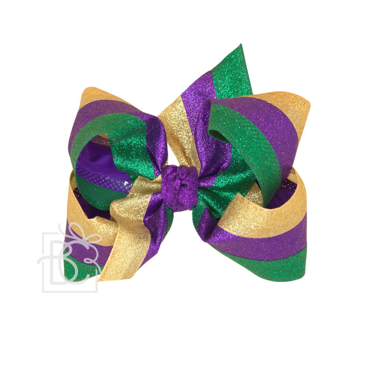 GLITTER MARDI GRAS STRIPE