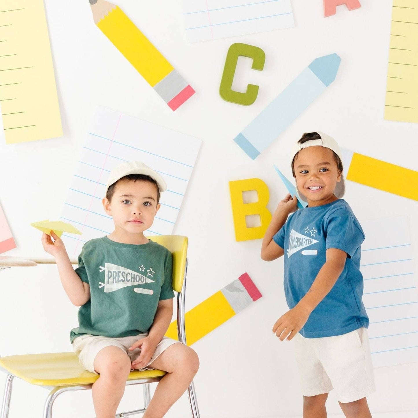 Kindergarten Pennant Short Sleeve T-Shirt