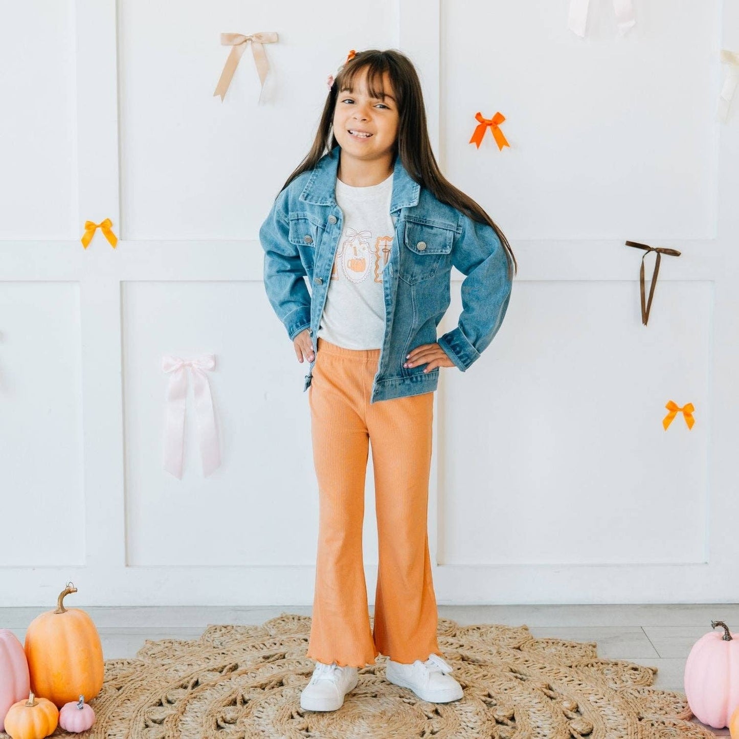 Pumpkin Cameo Short Sleeve T-Shirt - Kids Clothing Fall