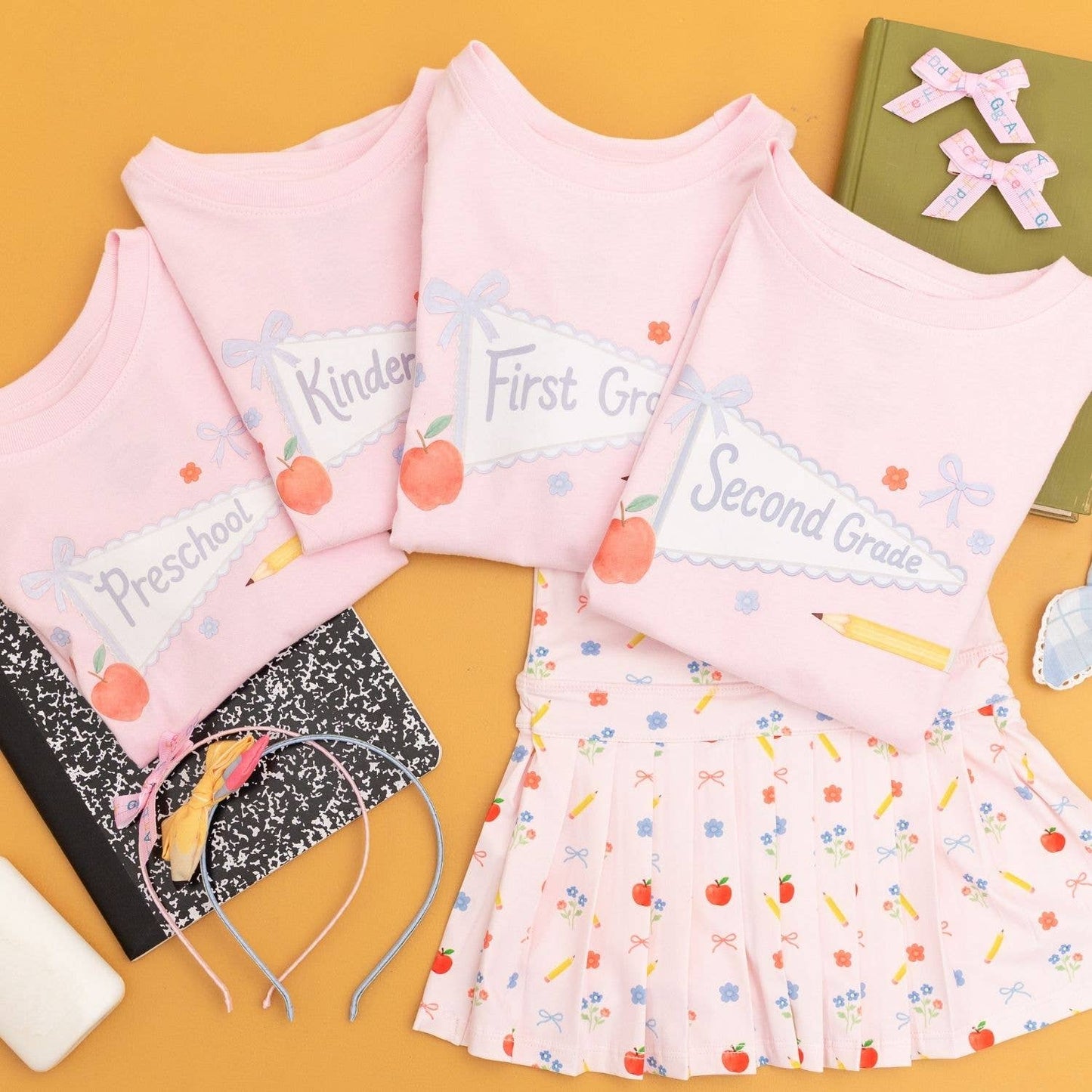 Preschool Pennant Short Sleeve T-Shirt - Back To School