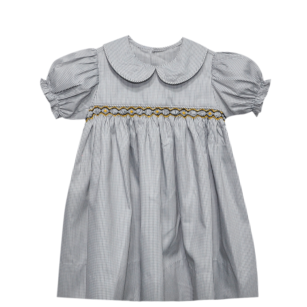 Fleur De Lis Smocked Dress