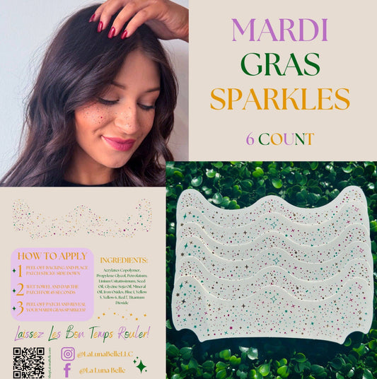 Mardi Gras Face Sparkles | Face Freckles | Face Sparkles