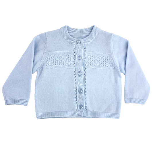 Blue Diamond Lightweight Knit Cardigan Sweater
