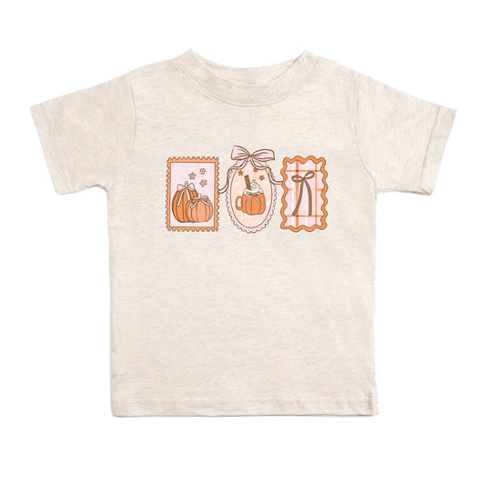 Pumpkin Cameo Short Sleeve T-Shirt - Kids Clothing Fall