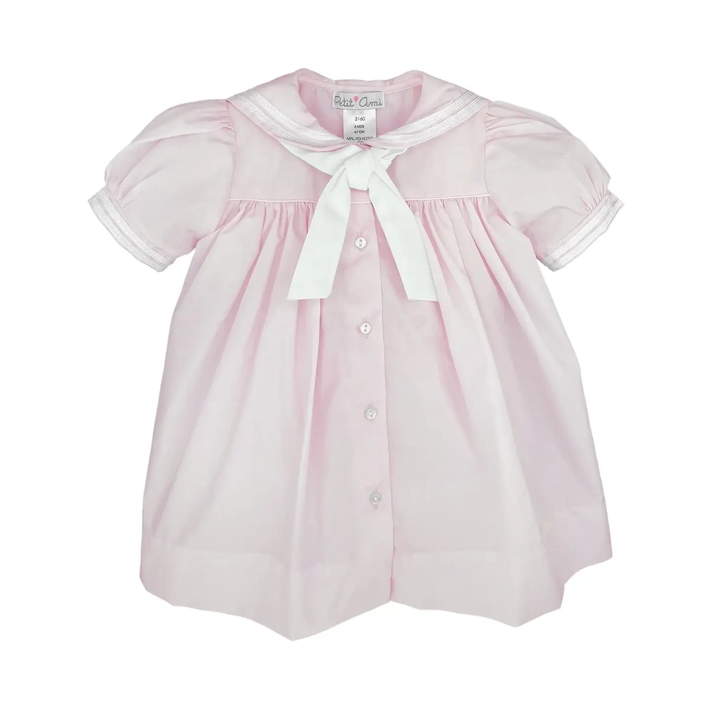 Nautical Sailor Dress: Pink