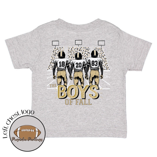 Boys of Fall black and Gold shirt