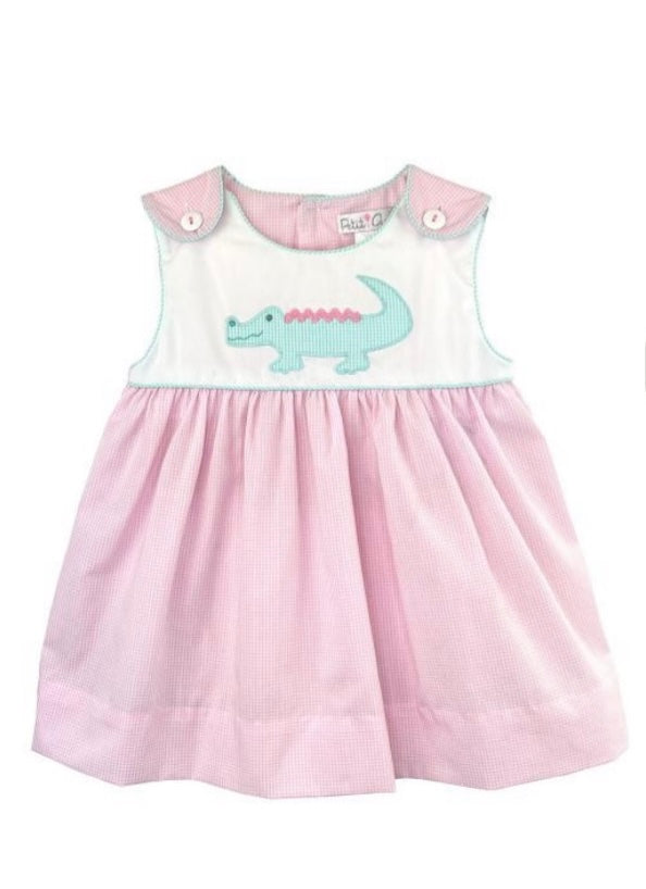 Pink Alligator Dress