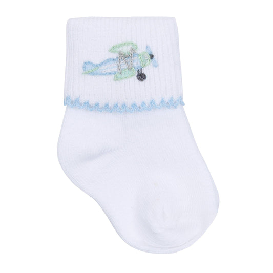 Take Flight Embroidered Socks