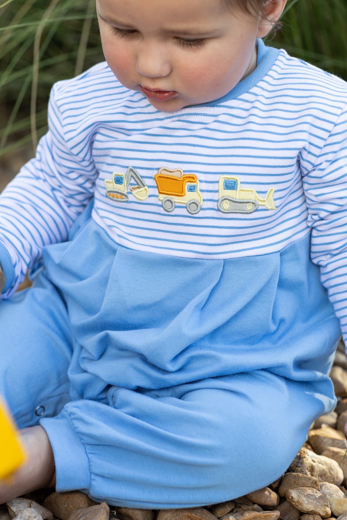 Construction Trucks  Romper